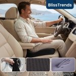BlissTrends Memory Foam Seat Cushion for Office Chair & Car Seat, Black - Image 7