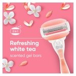 Gillette Venus ComfortGlide White Tea Women's Razor 1 Handle + 4 Blade Refills - Image 3