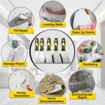 Rerdeim 5Pcs Putty Knife, Set, 1" 2" 3" 4" 5" Scraper, Spackle Knife, Paint Scraper, Scraper Tool, No Rusting, Perfect For Repairing Drywall, Removing Wallpaper, Mud, Plaster Scraping - Image 6