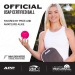 Franklin Sports Pickleball-x Performance 40 Outdoor Balls-Pink - Image 2