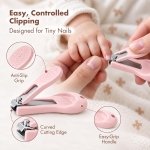 YIVEKO Baby Nail Kit, 4-in-1 Baby Nail Care Set with Cute Case, Baby Nail Clipper, Scissor, Nail File & Tweezer, Baby Manicure Kit and Pedicure kit for Newborn, Infant, Toddler, Kids-Owl Blue - Image 3
