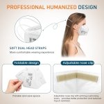 YQ YICHITA N95 Mask NIOSH Approved 25-Pack, Particulate Respirator N95 Face Masks Universal Fit - Individually Wrapped - Image 4