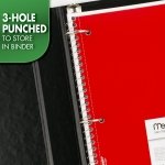 Mead Spiral Notebook, 1 Subject, Graph Ruled Paper, 7-1/2" x 10-1/2", 100 Sheets, Green (05676AC5) - Image 6