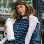 Owala FreeSip Stainless Steel Water Bottle 32 oz Shy Marshmallow - Image 7