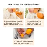 oogiebear Baby Nose Aspirator & Ear Syringe, Manual Strong-Suction, Orange - Image 5