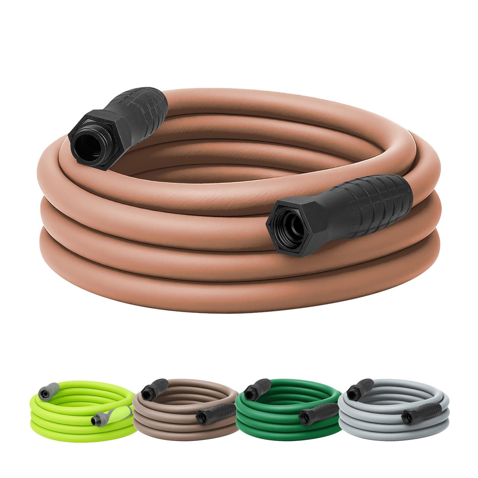 71yv-bC5qpL.jpg Flexzilla Colors SwivelGrip Garden Hose 5/8 in. x 25 ft., Lightweight All-Weather Water Hose, Durable and Flexible, Leak-Free Connections, Red Clay - Image 1