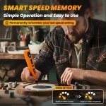 HARDELL Mini Cordless Rotary Tool, 5-Speed 69pcs Kit for 3D Printer Sanding - Image 4