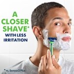 Gillette Sensor3 Sensitive Men's Disposable Razor, 4 Razors - Image 8