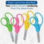 Westcott 5" Hard Handle Kids Scissors, Blunt, Assorted Colors, 2-Pack - Image 5