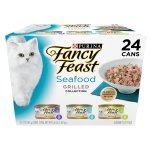 Purina Fancy Feast Grilled Seafood Wet Cat Food, 3 oz Cans, 24-Pack