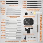 BESTNULE 26pc Roll Pin Punch Set with Bench Block & Pivot Pin Tool & Hammer - Image 3