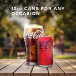 Coca-Cola Zero Sugar Soda Soft Drink Fridge Pack Cans, 12 fl oz, 12 Pack - Image 5