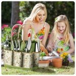 Grenebo Heavy Duty Gardening Tools with Handbag, Gardening Gifts for Women - Image 7