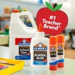 Elmer's Disappearing Purple School Glue Sticks, Washable, 22 Grams, 3 Count - Poster, Vision Board, Back to School Supplies, #1 Teacher Brand - Image 5