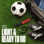 SPORTBIT Ball Pump for Sports Balls, Push & Pull System, Red - Image 6