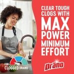 Drano Max Gel Drain Clog Remover & Cleaner, Safe for All Pipes/Septic, 32oz - Image 4