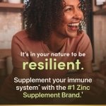 Nature’s Bounty Zinc 50mg Caplets, Immune Support, 250 ct - Image 4