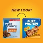 Pure Protein Chocolate Peanut Butter Protein Bars, 20g Protein, 12 Ct - Image 2