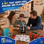 okk Robot Building Kit for Kids Ages 6-12, Remote Control STEM Coding Toy - Image 8