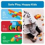 PicassoTiles 120 Piece Hedgehog Bristle Blocks STEM Building Toy Ages 3+ - Image 4