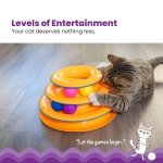 Catstages Tower of Tracks Interactive Cat Toy, 6 Spinning Balls, 10" x 5.3" - Image 2