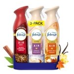 Febreze Odor-Fighting Air Freshener Spray, Room Spray, Crisp Fall Breeze, Cuddle Weather & Baked Cinnamon Apple Air Mist, 8.1 oz, 3ct