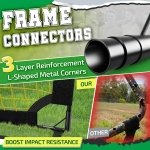Happy Jump Portable Soccer Goal 7x5 & 5x3.6 FT, Large-Frame Training Net - Image 6