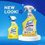Lysol All Purpose Cleaner Spray, Disinfectant, Lemon, 32oz - Image 8