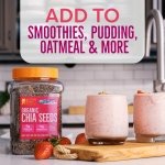 BBF Organic Chia Seeds 32 Oz, Omega-3 & Fiber, Pudding, Smoothies, Oatmeal - Image 3