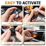 Car Air Freshener Vent Clip, 4 Pack Odor-Fighting Auto Fresheners for women - Image 7