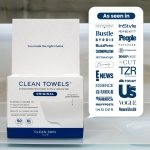 Clean Skin Club Clean Towels XL®, 100% USDA Biobased Face Towel, Disposable Face Towelette, Eczema Association Accepted, Makeup Remover Dry Wipes, Ultra Soft, 1 Pack, 50 Ct - Image 11