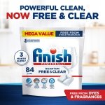 Finish Free & Clear Dishwasher Pods, Dye & Fragrance Free Detergent, 84 ct. - Image 5