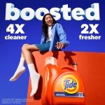 Tide Liquid Laundry Detergent, Original Scent, 125 fl oz, 100 Loads, Boosted Clean Even in Cold Water with Concentrated Washing Soap - Image 7