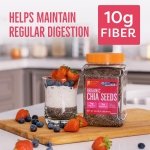 BBF Organic Chia Seeds 32 Oz, Omega-3 & Fiber, Pudding, Smoothies, Oatmeal - Image 4