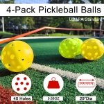 Portable Pickleball Net for Driveway, 22FT NET, Pickle balls, Carry Bag - Image 4