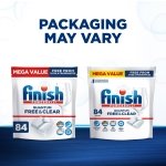 Finish Free & Clear Dishwasher Pods, Dye & Fragrance Free Detergent, 84 ct. - Image 7