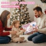 Dreamon Baby Doll Set 12" Baby Doll with Feeding & Caring Accessories, Pink - Image 7