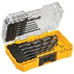 DEWALT Drill Bit Set, 3-Flats Shank,14-Piece, 135 Degree Split Point, for Plastic, Wood and Metal (DWA1184) - Image 3