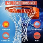Basketball Net Replacement Heavy Duty - 12 Loop All Weather Hoop Net - Image 2