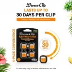 Car Air Freshener Vent Clip, 4 Pack Odor-Fighting Auto Fresheners for women - Image 5