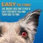 Nerf Dog Atomic Flyer Outdoor Dog Toy, 10 Inch Flying Disc Dog Fetch Toy, Rubber Dog Toy for Medium Dogs and Large Dogs, Red - Image 6