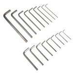 Amazon Basics 36-Piece Allen Wrench/Hex Key Set, SAE & Metric Sizes, Chrome Vanadium Steel with Long Arm, 2 Organized Storage Cases - Image 3