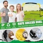Happy Jump Portable Soccer Goal 7x5 & 5x3.6 FT, Large-Frame Training Net - Image 4
