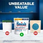 Finish Free & Clear Dishwasher Pods, Dye & Fragrance Free Detergent, 84 ct. - Image 3