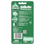 Gillette Sensor3 Sensitive Men's Disposable Razor, 4 Razors - Image 11