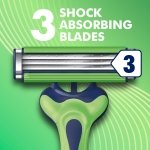 Gillette Sensor3 Sensitive Men's Disposable Razor, 4 Razors - Image 3