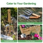 Grenebo Heavy Duty Gardening Tools with Handbag, Gardening Gifts for Women - Image 5
