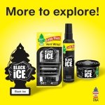 LITTLE TREES Car Air Freshener | Fiber Can Provides Long Lasting Scent for Auto or Home | Recycled Fiber | Black Ice, 4 Air Fresheners - Image 9