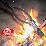 CKLT 40in Heavy Duty Fire Tongs with Scissor Shape Serrated - Image 3