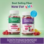 Physician's CHOICE Fiber Gummies for GLP-1 Support - No Sugar Added & Vegan - Raspberry Lemon - Natural Chicory Root Prebiotic Fiber Gummy - Digestive Health & Regularity for Women & Men - 60CT - Image 8
